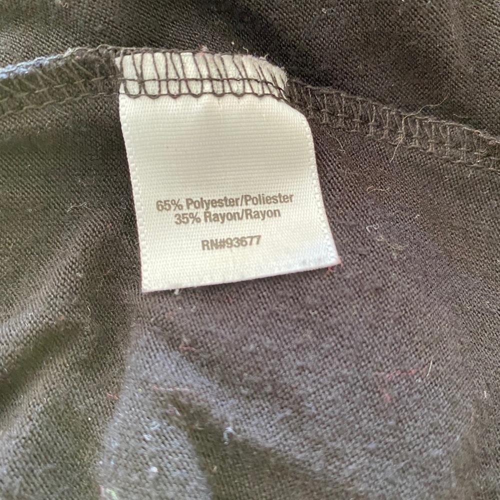 a.n.a. Black Elastic Waist Cowl Neck Top - Picture 8 of 8